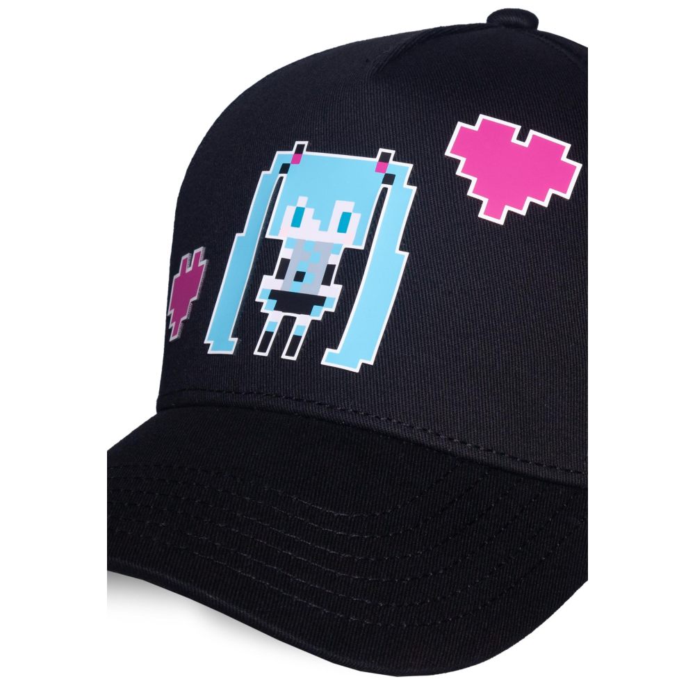 Hatsune Miku - Pixel Casquette ajustable - Noir
